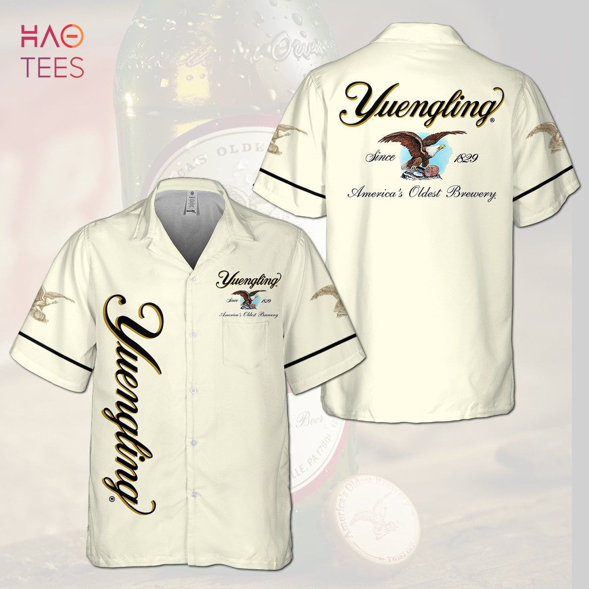 Yuengling All Over Print 3D Hawaiian Shirt Yuengling All Over Print 3D Hawaiian Shirt