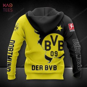 BEST Borussia Dortmund Gold Black 3D Hoodie Limited