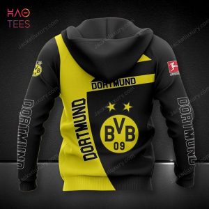 BEST Borussia Dortmund Gold Black 3D Hoodie Pod Design