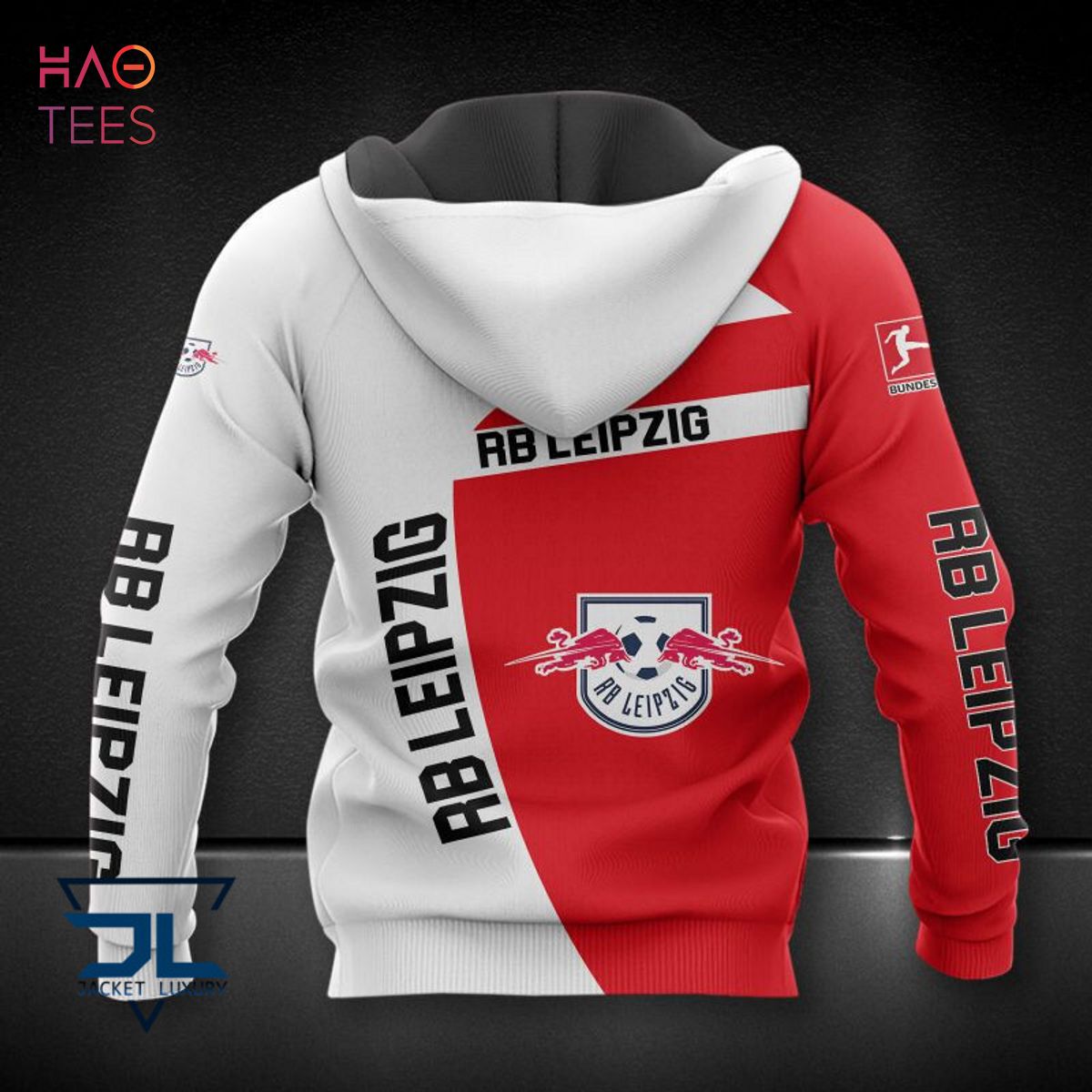 BEST RB Leipzig White Red 3D Hoodie Limited Edition