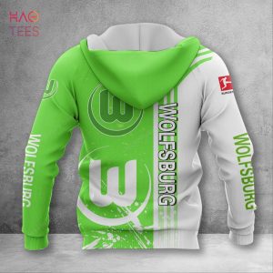 BEST VfL Wolfsburg Green White 3D Hoodie Pod Design