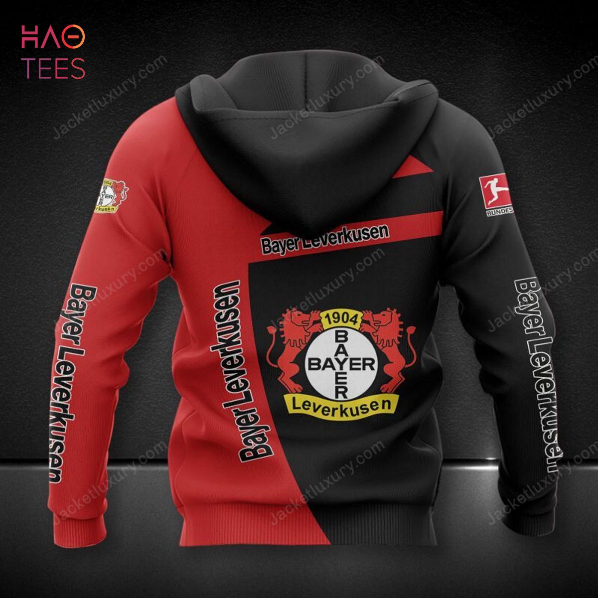 HOT Bayer Leverkusen Black Red 3D Hoodie Limited
