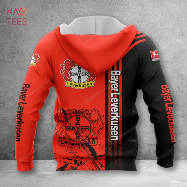 HOT Bayer Leverkusen Orange Black 3D Hoodie Hot Trend