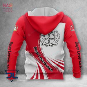 HOT Bayer Leverkusen Red White 3D Hoodie Pod Design