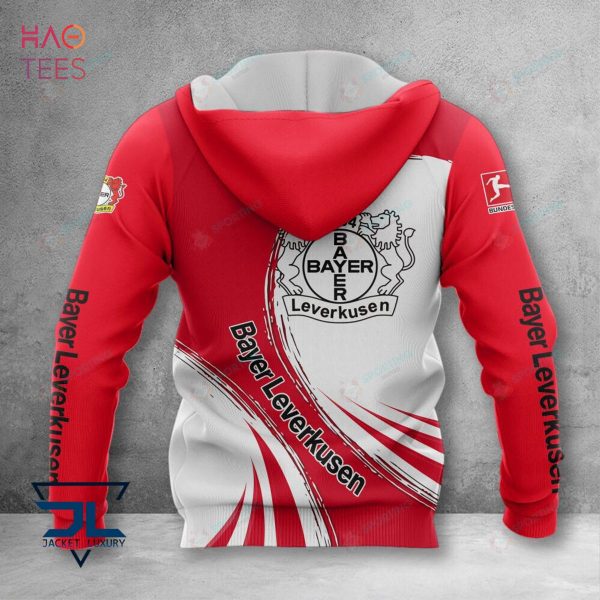HOT Bayer Leverkusen Red White 3D Hoodie Pod Design