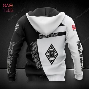 HOT Borussia Monchengladbach Black White 3D Hoodie Pod Design