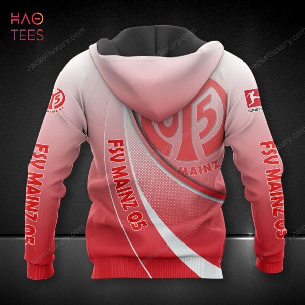 HOT FSV Mainz Red White 3D Hoodie Limited