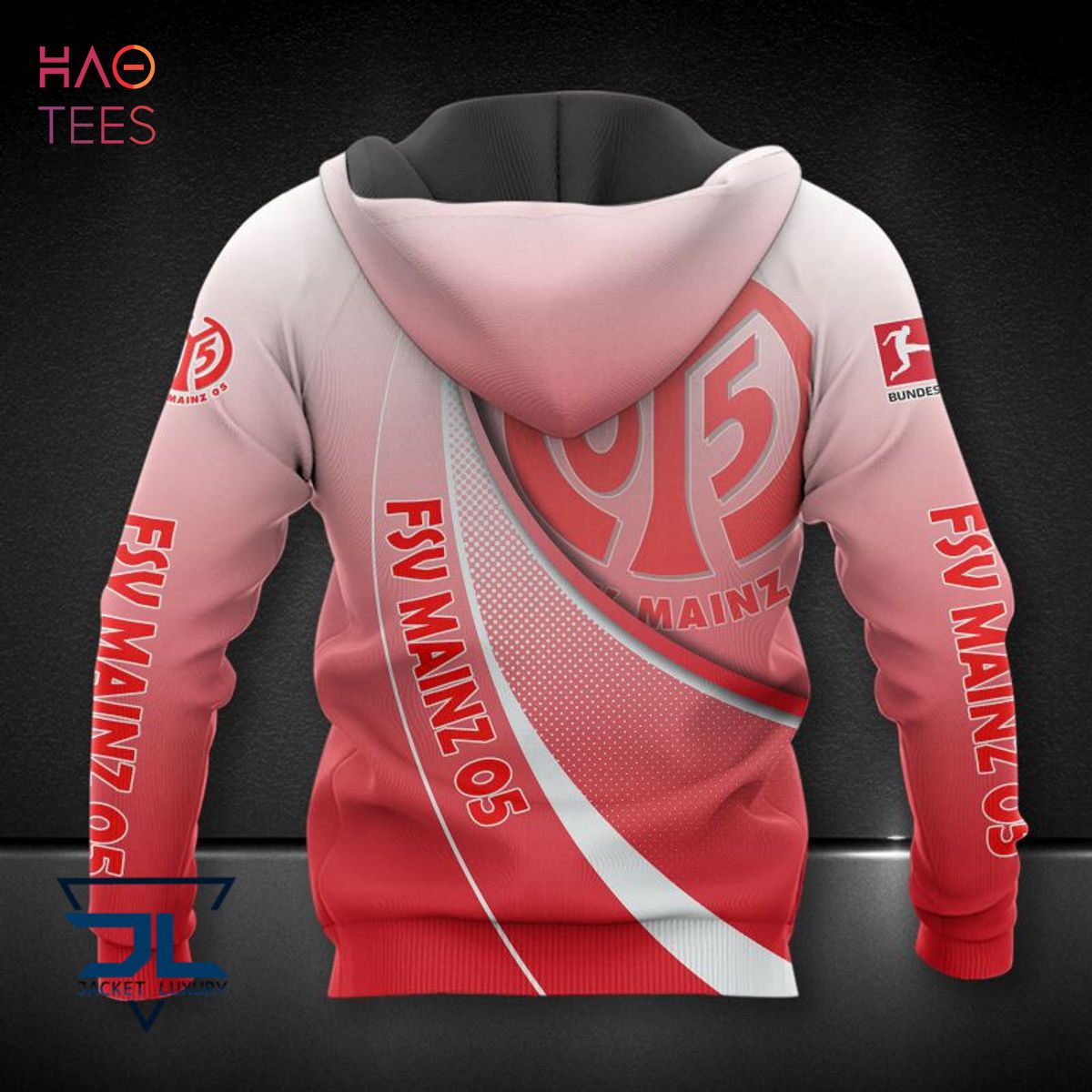 HOT FSV Mainz Red White 3D Hoodie Limited Edition