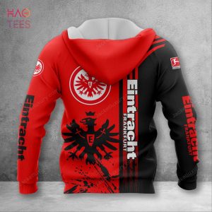 NEW Eintracht Frankfurt Red Black 3D Hoodie All Over Printed
