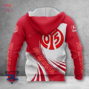 NEW FSV Mainz Red White 3D Hoodie Limited
