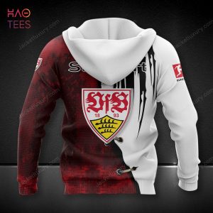 NEW VfB Stuttgart White Black Red 3D Hoodie All Over Printed
