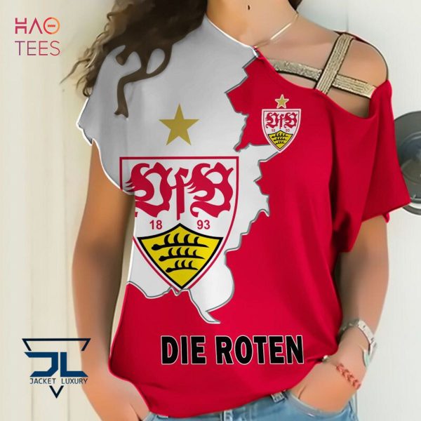 THE BEST VfB Stuttgart White Red 3D Hoodie Limited Edition