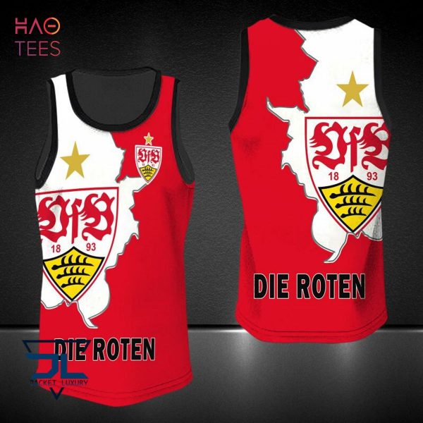 THE BEST VfB Stuttgart White Red 3D Hoodie Limited Edition