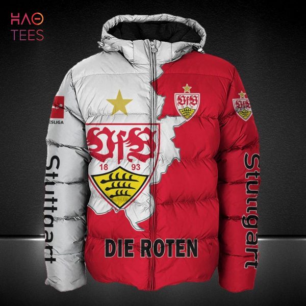 THE BEST VfB Stuttgart White Red 3D Hoodie Limited Edition