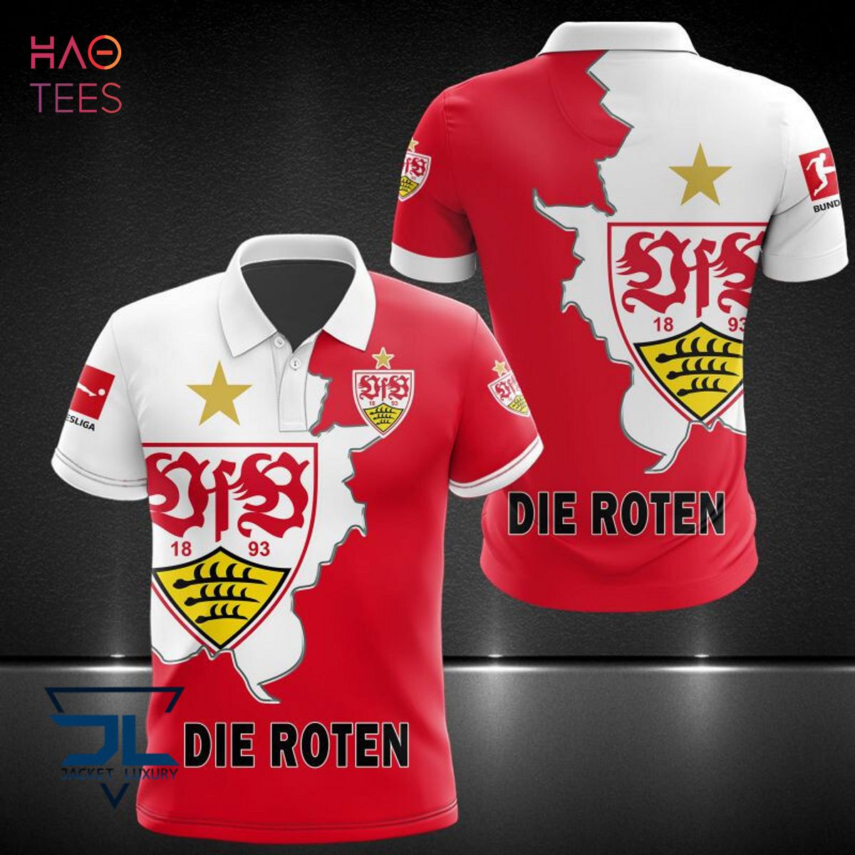 THE BEST VfB Stuttgart White Red 3D Hoodie Limited Edition THE BEST VfB Stuttgart White Red 3D Hoodie Limited Edition