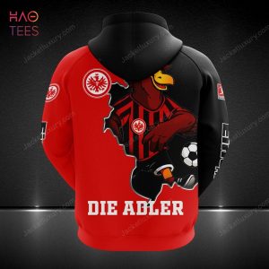 TRENDING Eintracht Frankfurt Red Black 3D Hoodie All OVer Printed