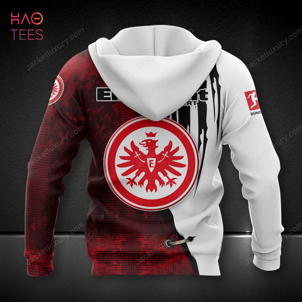 TRENDING Eintracht Frankfurt White Black Red 3D Hoodie Limited