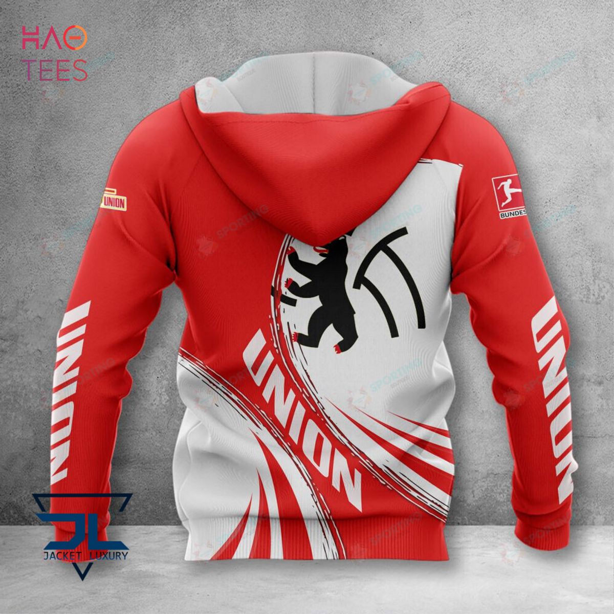 Union Berlin Red White 3D Hoodie Hot Trend