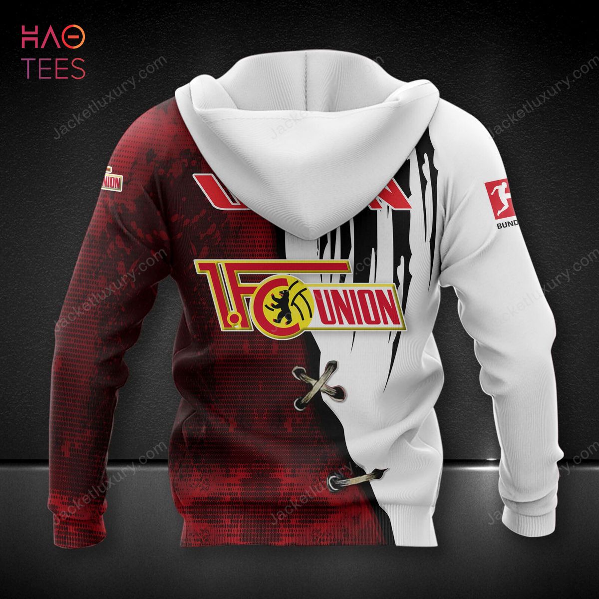 Union Berlin Red White Black 3D Hoodie All over Printed