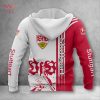 VfB Stuttgart White Red 3D Hoodie Limited VfB Stuttgart White Red 3D Hoodie Limited