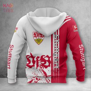 VfB Stuttgart White Red 3D Hoodie Hot Trend