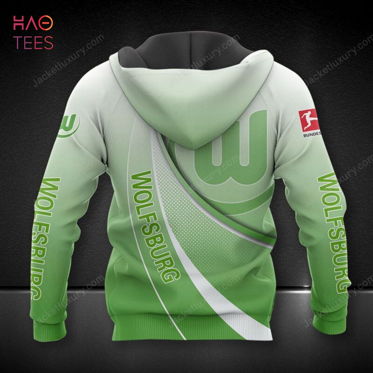 VfL Wolfsburg Green 3D Hoodie Pod Design