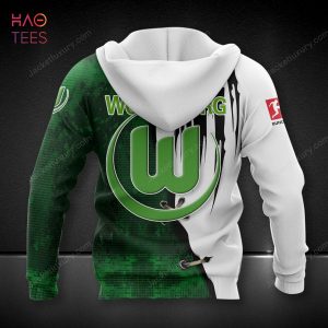 VfL Wolfsburg Green White Black 3D Hoodie Pod Design
