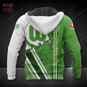 VfL Wolfsburg White Green 3D Hoodie Limited