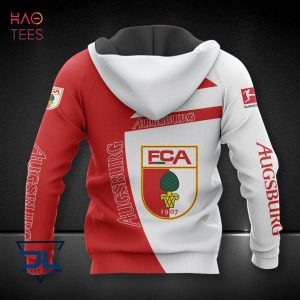 [Available] FC Augsburg White Red 3D Hoodie Limited Edition