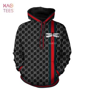 Gucci Bee Logo Black Red Hoodie Limited Edition