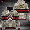 Gucci Luxury Mix White 3D Hoodie Limited Edition