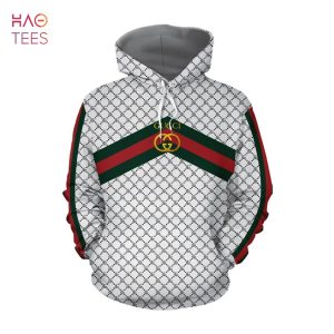 Gucci White Luxury Brand 3D Hoodie