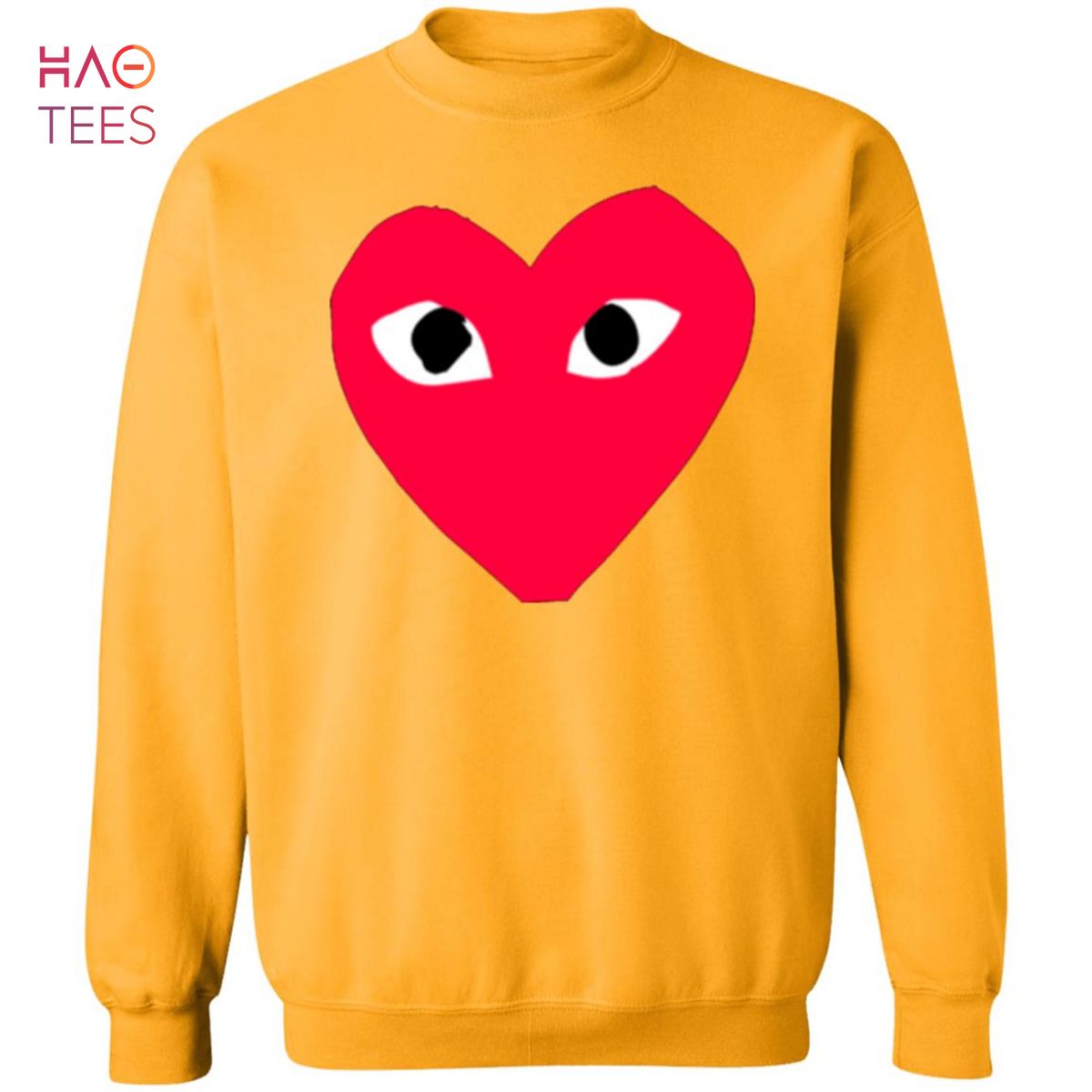 Yellow deals cdg hoodie