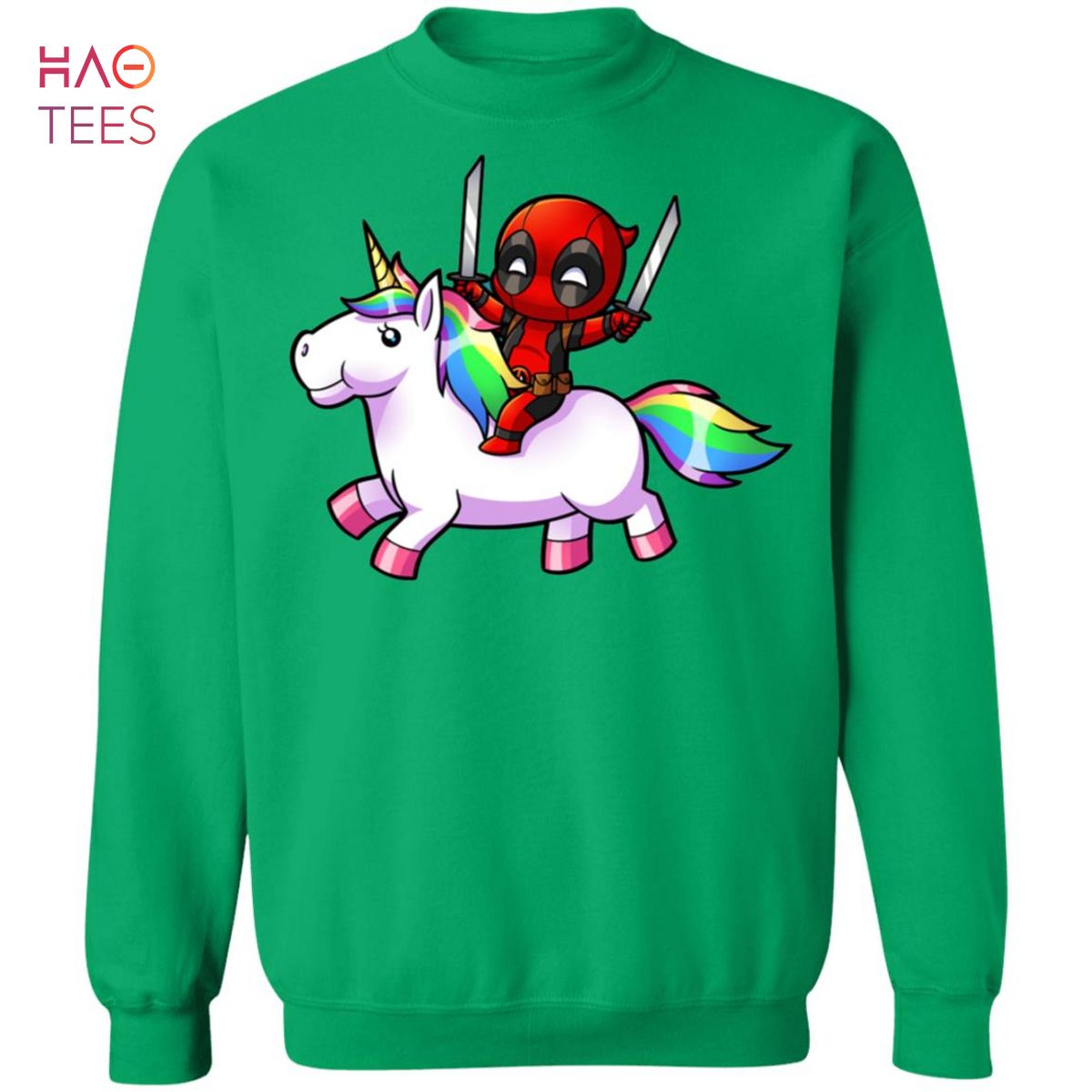 Hot Deadpool Riding Unicorn Sweater