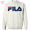 HOT Fila Sweater Red Black Logo