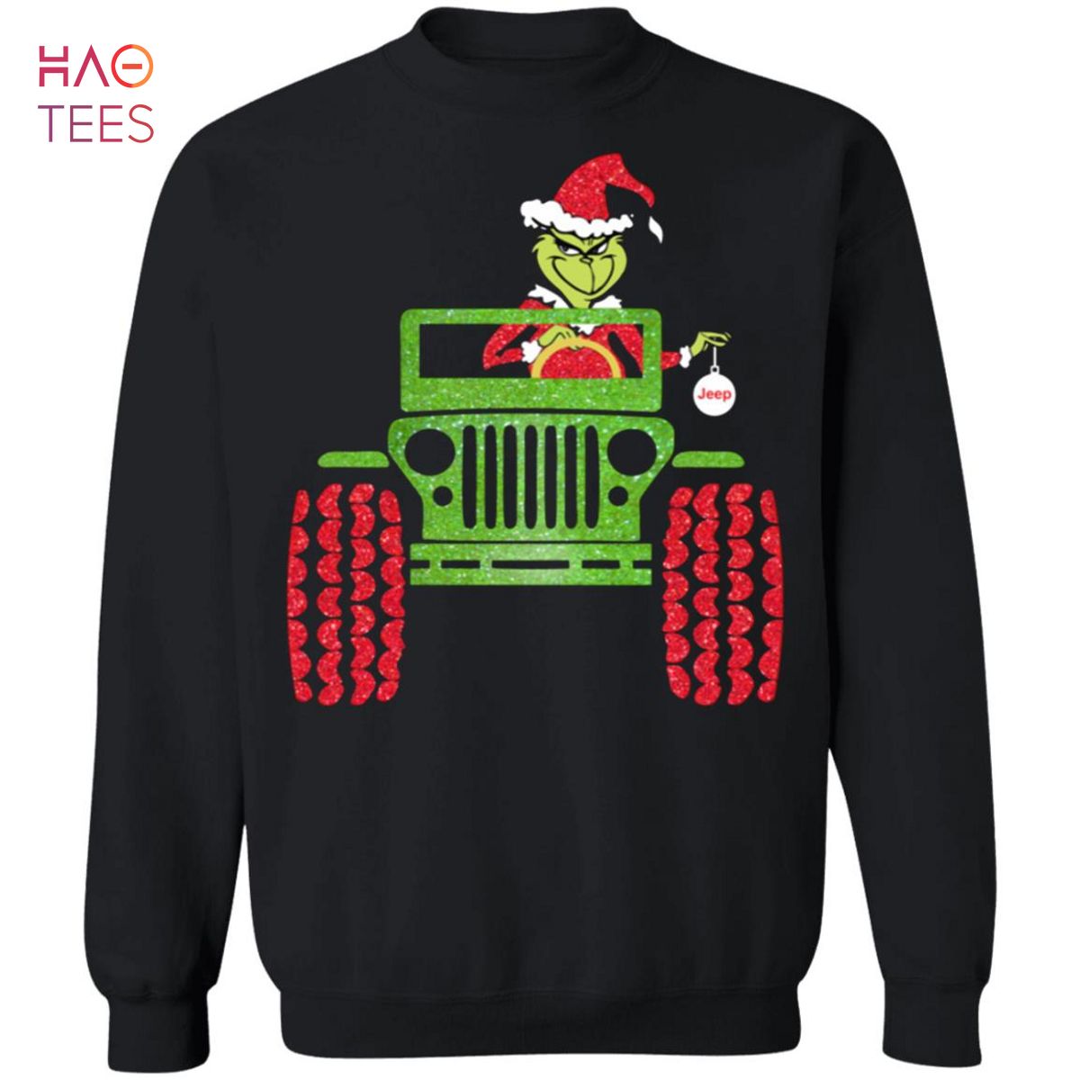 [NEW] Grinch Driving Jeep Christmas Sweater Sweater