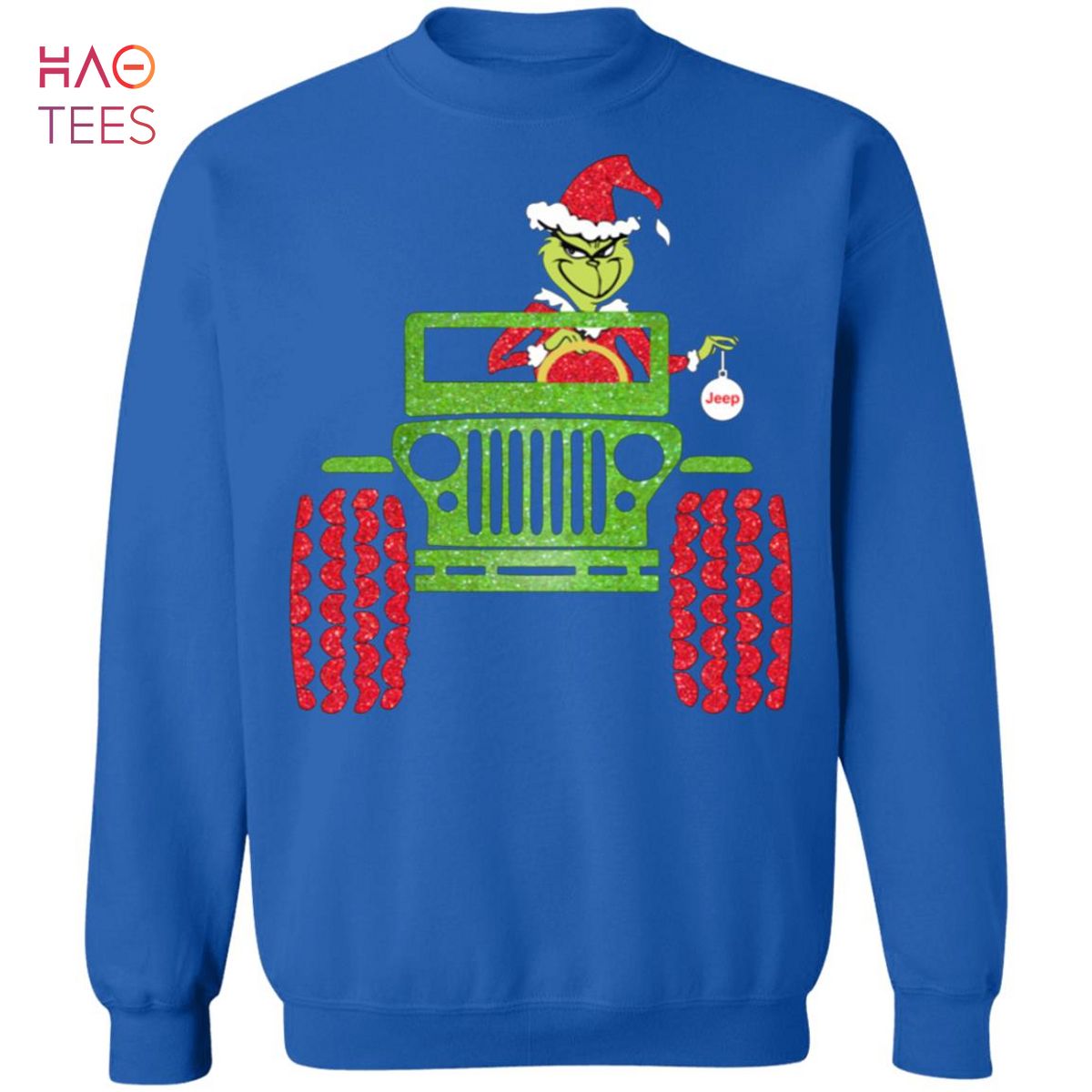 [NEW] Grinch Driving Jeep Christmas Sweater Sweater