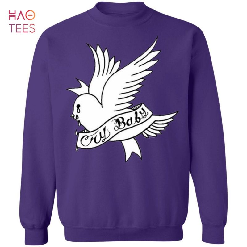 [NEW] Lil Peep Sweater Cry Baby Dove White