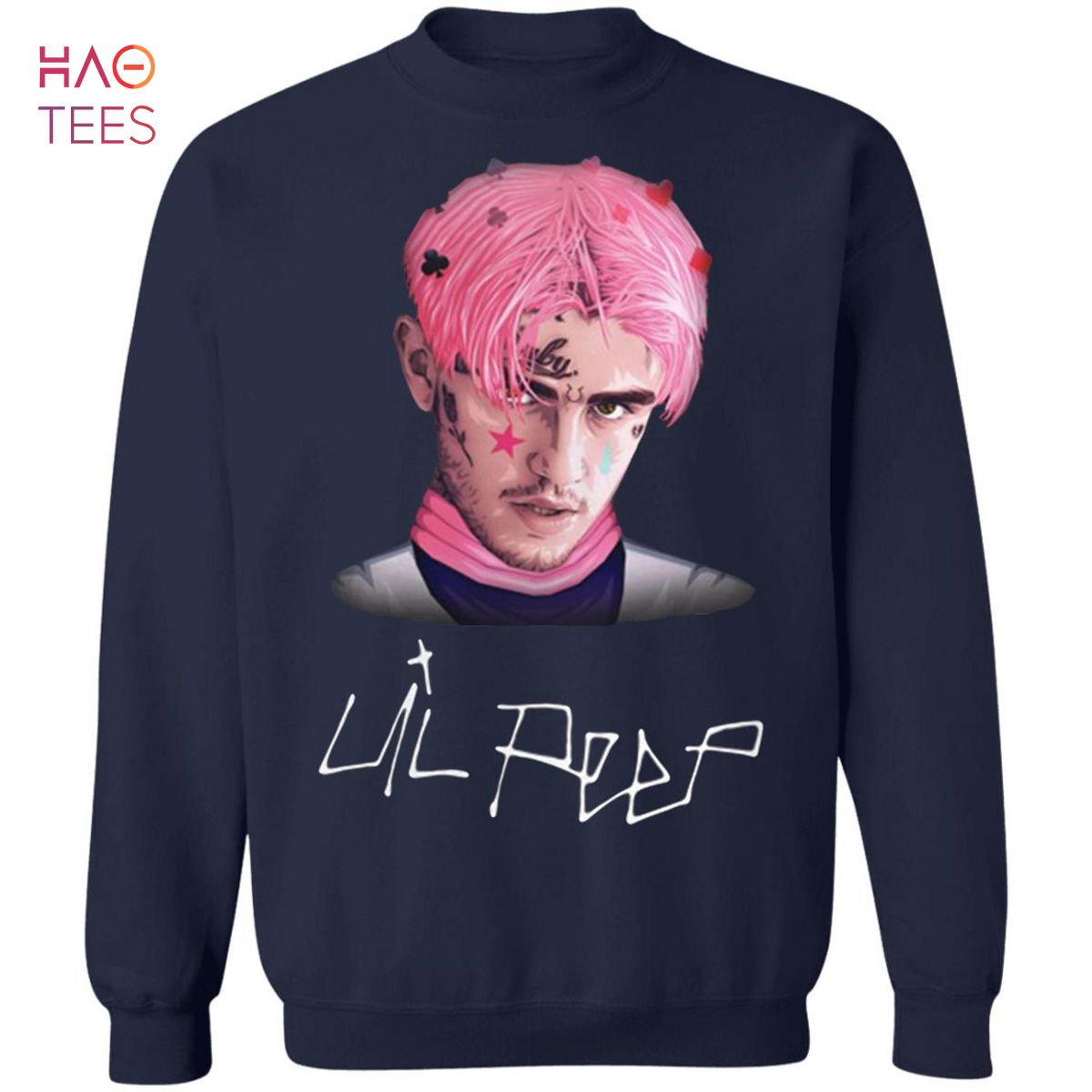 NEW Lil Peep Sweater Face Painting