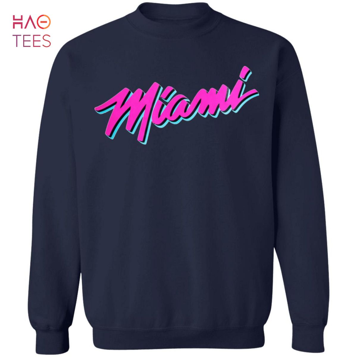 Miami heat vice wave logo shirt, hoodie, sweater, long sleeve and