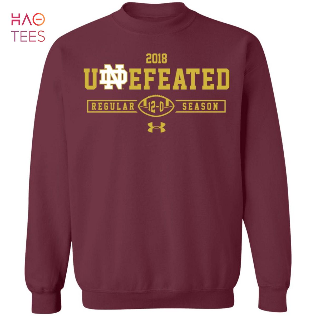 Notre dame shop undefeated sweatshirt