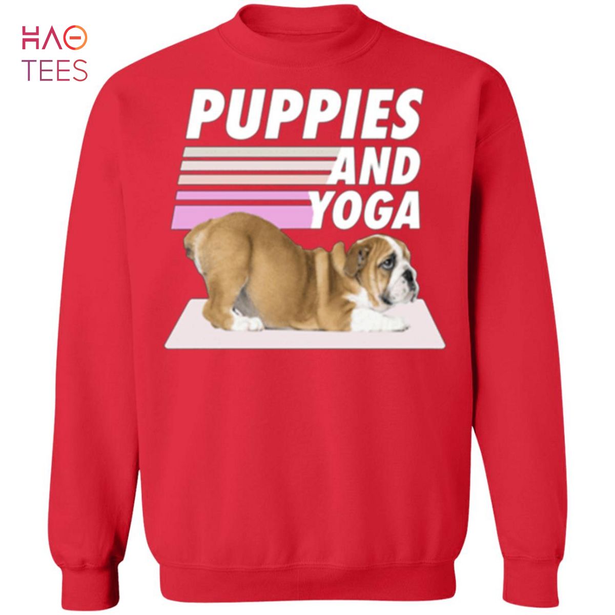 BEST Puppies And Yoga Sweater BEST Puppies And Yoga Sweater