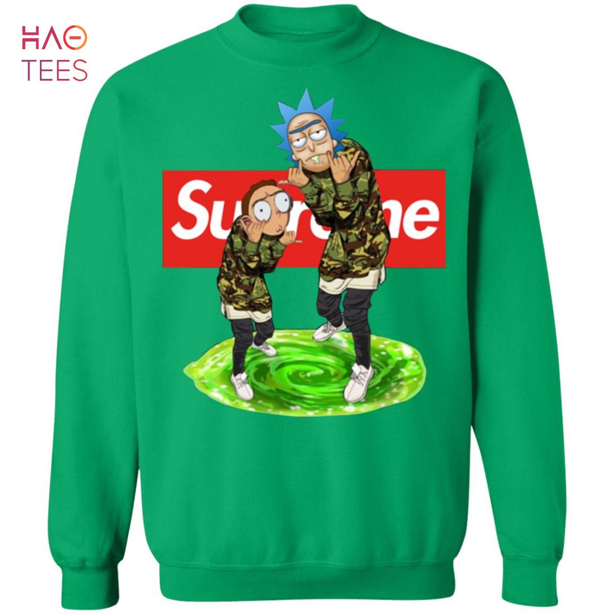 Louis Vuitton Supreme Rick and Morty Style T-Shirt • Kybershop