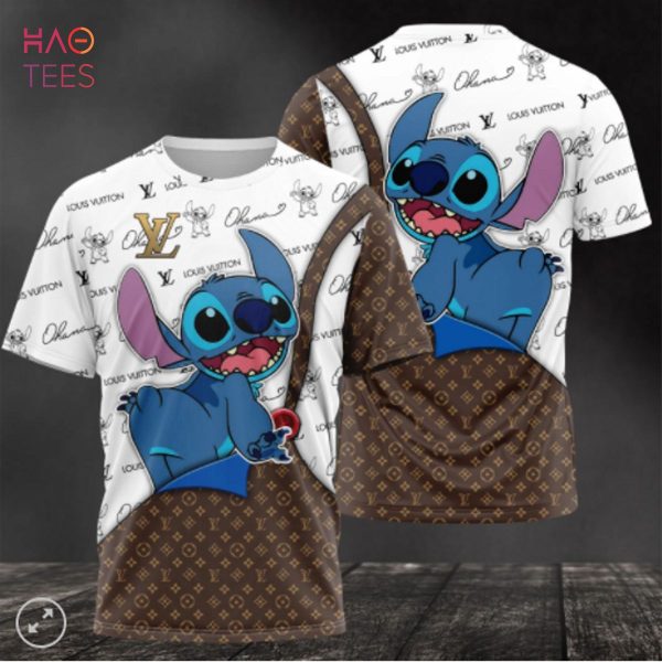 BEST Louis Vuitton Stich Crashes Luxury 3D T-Shirt