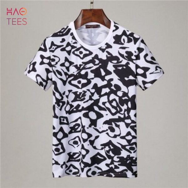 LV Black White 3D T-Shirt Luxury