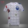 LV Mix Supreme Black White 3D T-Shirt