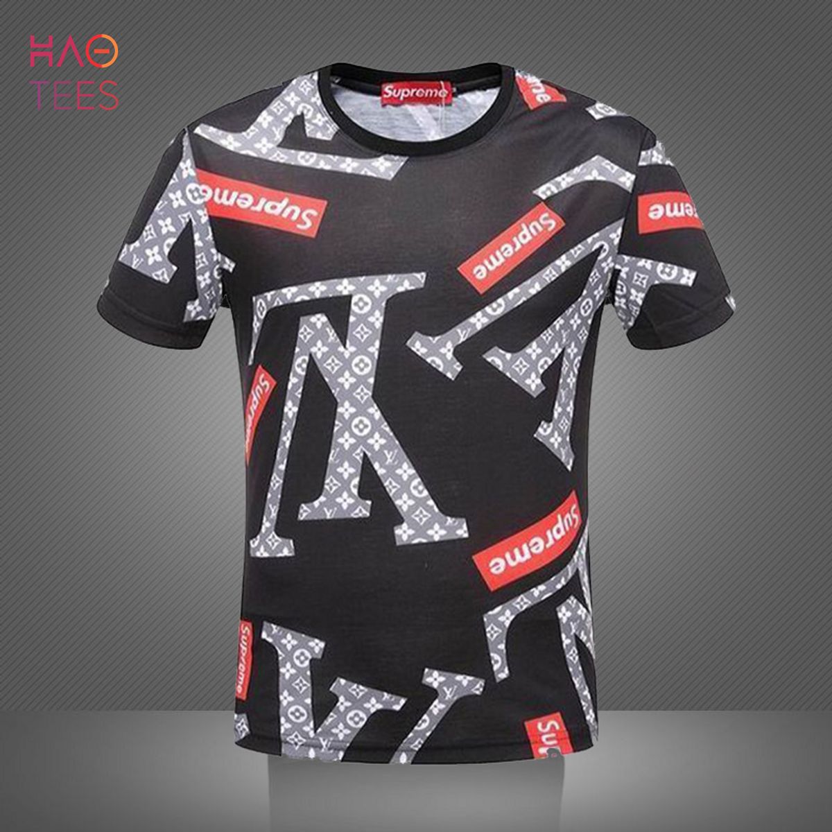 LV Mix Supreme Luxury 3D T-Shirt Luxury Store