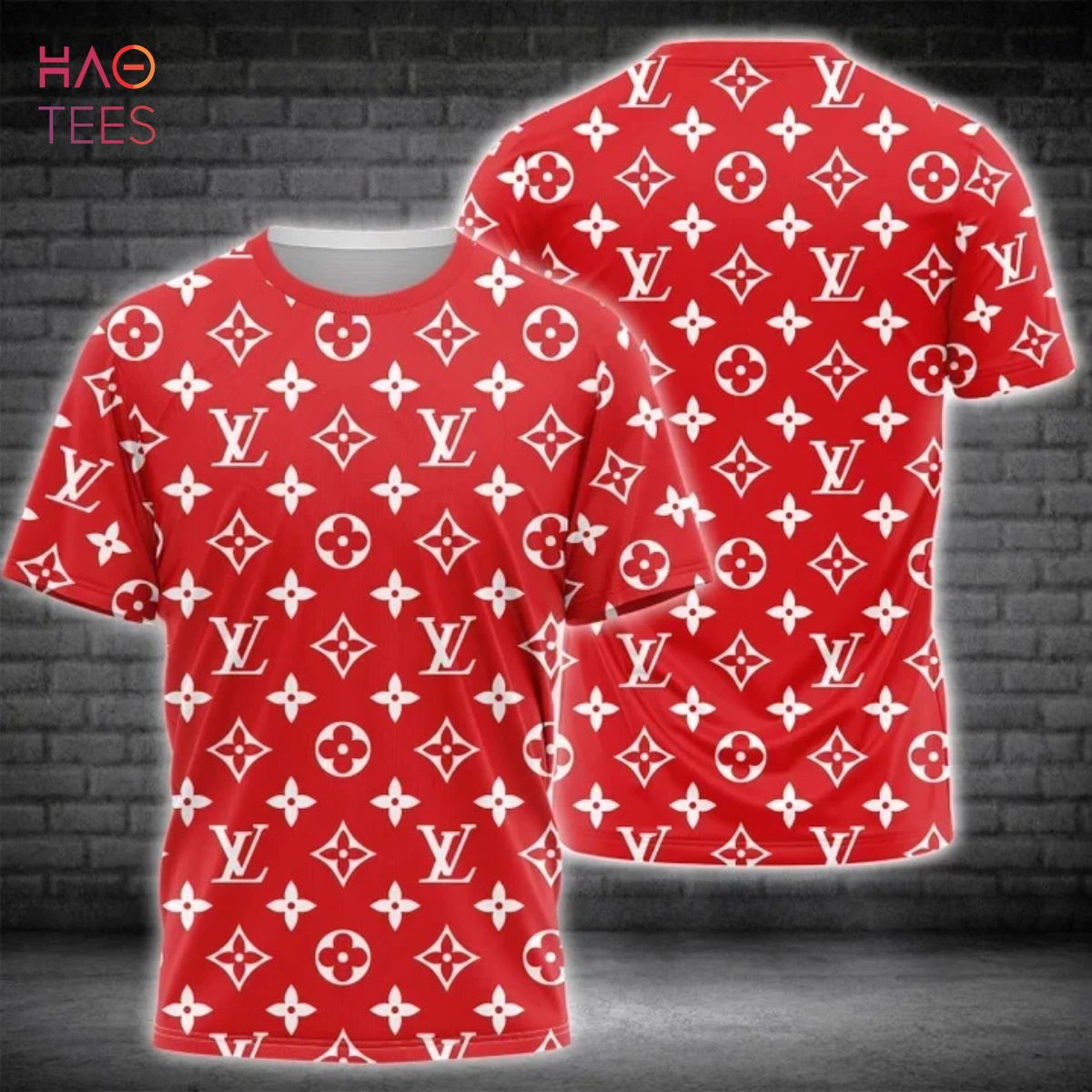 Red tshirt Louis Vuitton x Supreme Red size S in Other  4357095