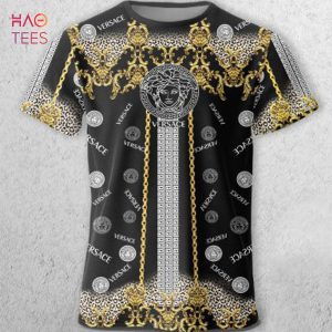Luxury Versace Gold Black Limited T-shirts And Beach Shorts Limited