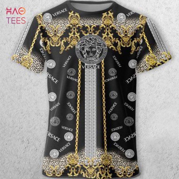 Luxury Versace Gold Black Limited T-shirts And Beach Shorts Limited
